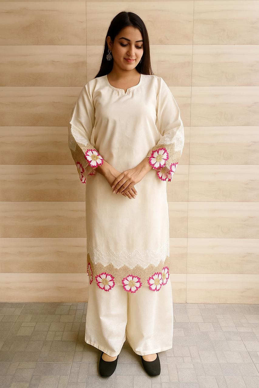 WhatsApp Image 2026-07-22 at 3.32.06 PM Long straight embroidery kurti - Image 1